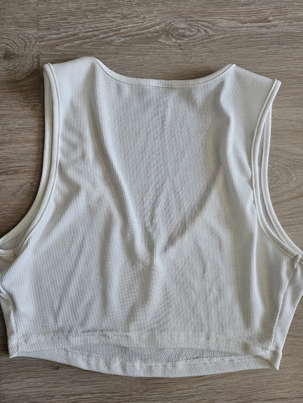 White Ribbed Tank - Picture 3 of 3